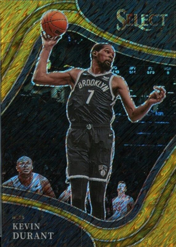 Kevin Durant 2021 Select #247 Courtside Gold Shimmer /10 SGC 9.5