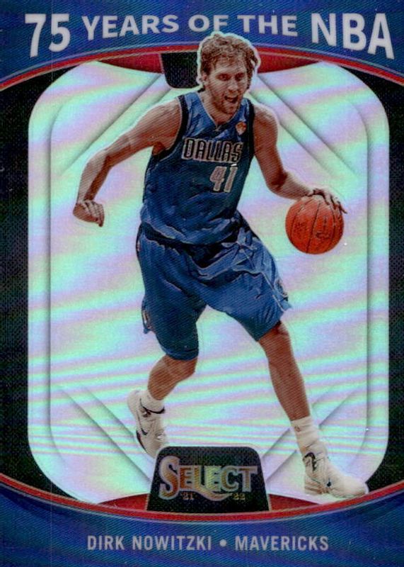 Dirk Nowitzki 2021 Select 75 Years of the NBA #62 Price Guide