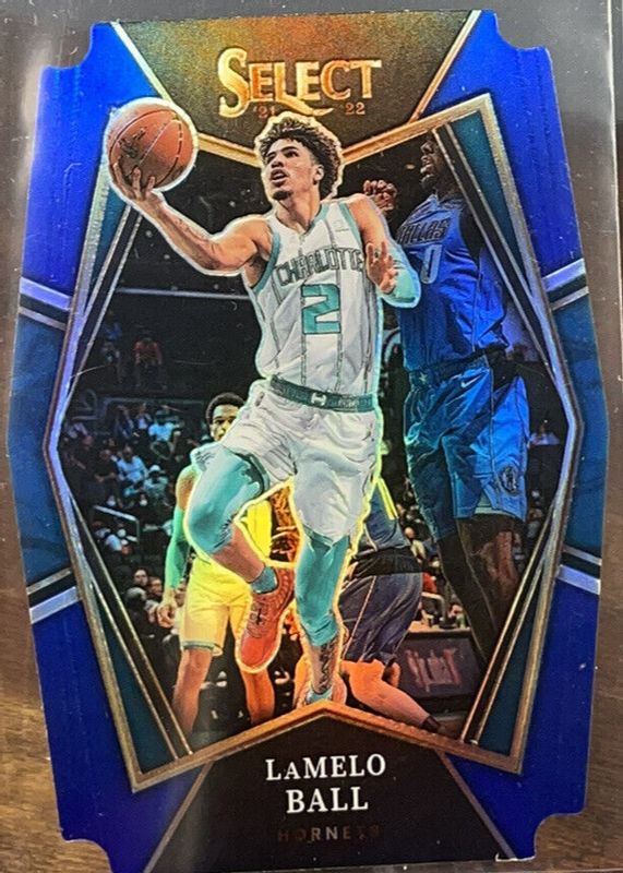 LaMelo Ball 2021 Select #185 Premier Level Blue Die-Cut /249 PSA 10