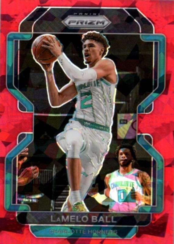 LaMelo Ball 2021 Select #185 Premier Level Red Cracked Ice PSA 10