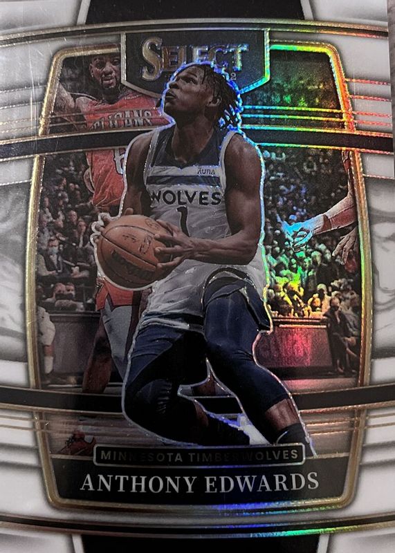 Anthony Edwards 2021 Select #49 Concourse White /149 RAW