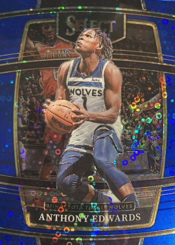 Anthony Edwards 2021 Select #49 Concourse Blue Disco /25 BGS 9.5