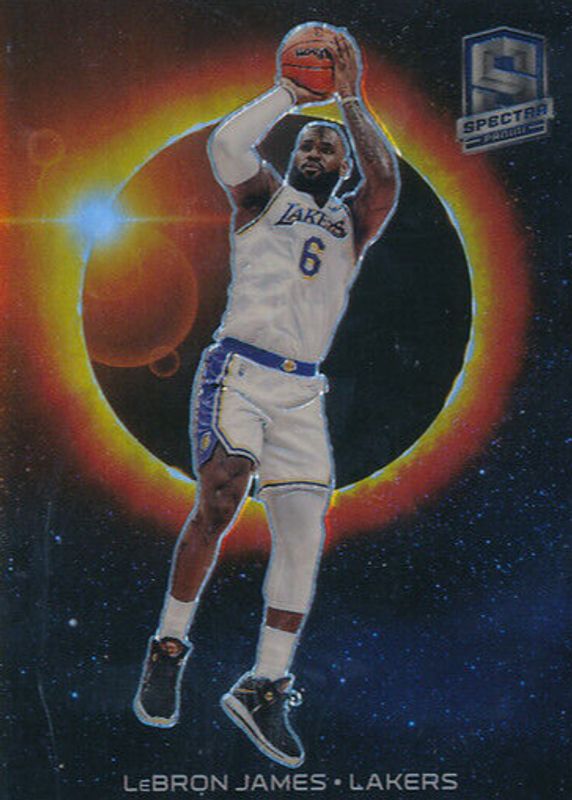 LeBron James 2021 Spectra #11 Solar Eclipse /(SSP) PSA 10