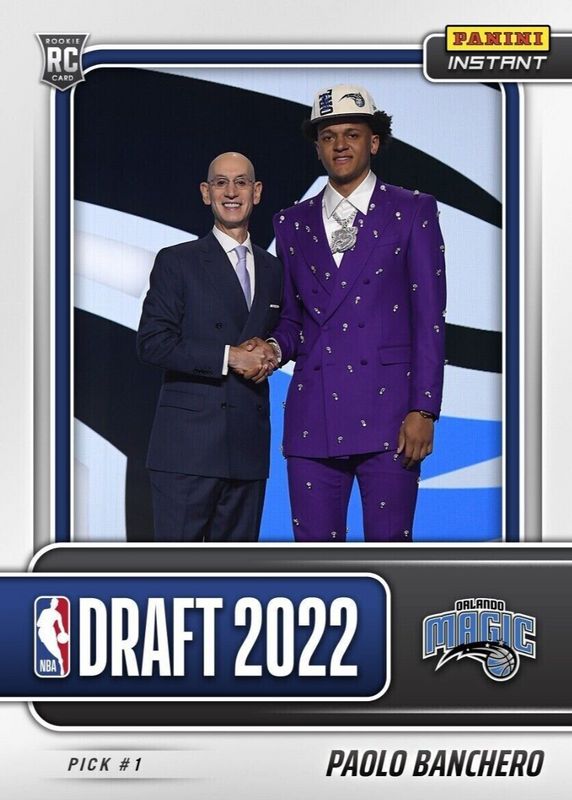 Paolo Banchero 2022 Panini Instant Draft Night #DN1 Base (/1690)