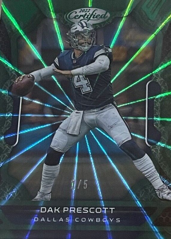 Dak Prescott 2022 Certified #26 FOTL Mirror Green /5 RAW