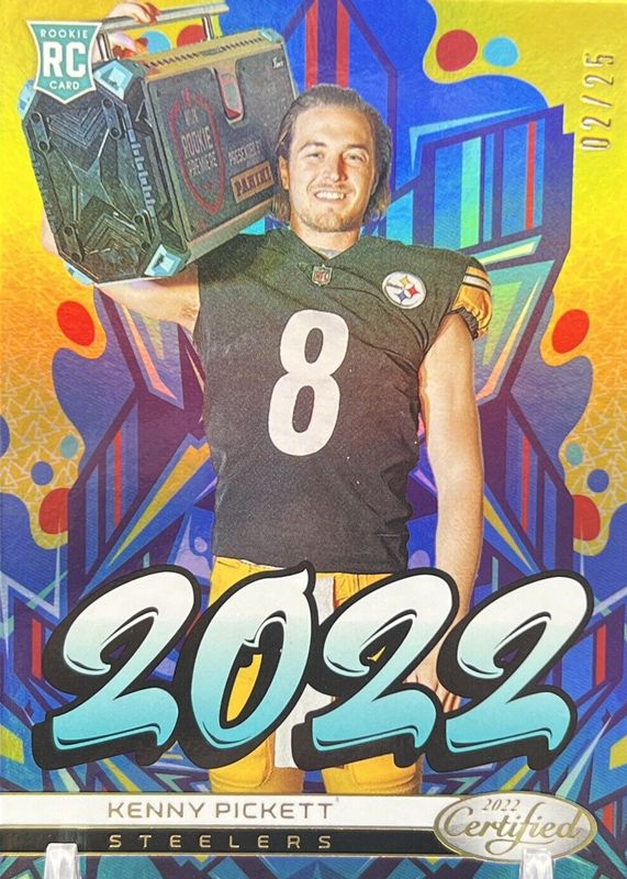 Kenny Pickett 2022 Certified #101 Mirror Gold /25 Rookie RAW