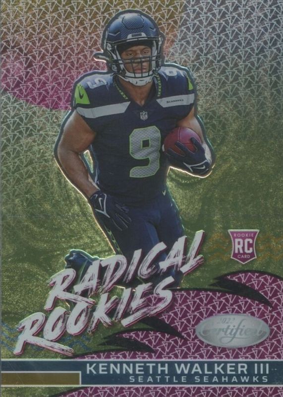 Kenneth Walker III 2022 Certified #RAD-15 Radical Rookies /(SSP) RAW