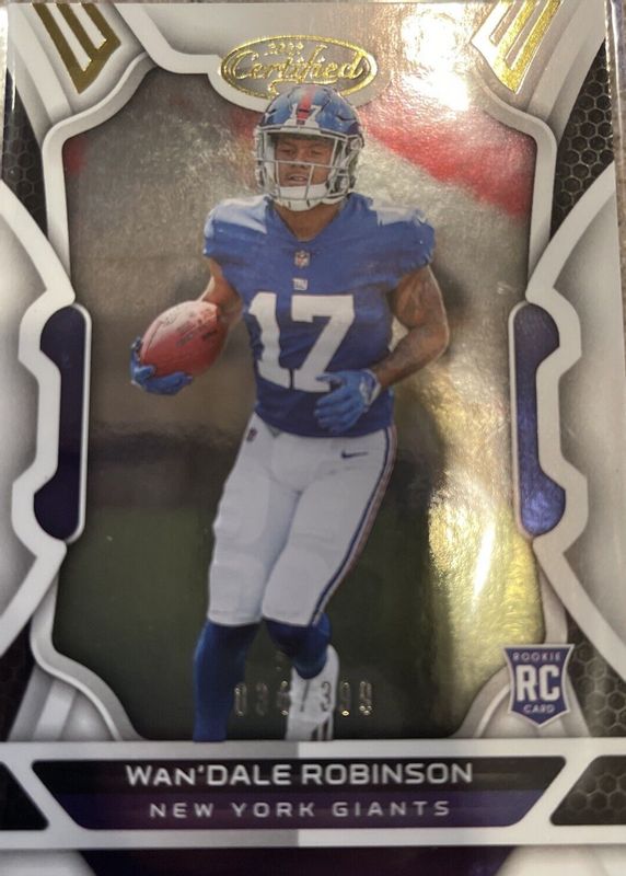 Wan'Dale Robinson 2022 Certified #137 Base Rookie /399 Rookie RAW