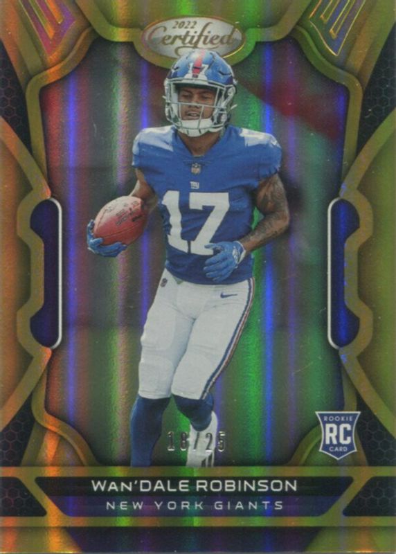 Wan'Dale Robinson 2022 Certified #137 Mirror Gold /25 Rookie BGS 9.5