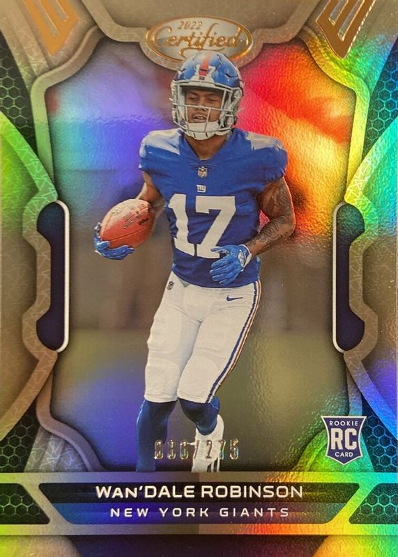 Wan'Dale Robinson 2022 Certified #137 Mirror Bronze /275 Rookie BGS 9.5