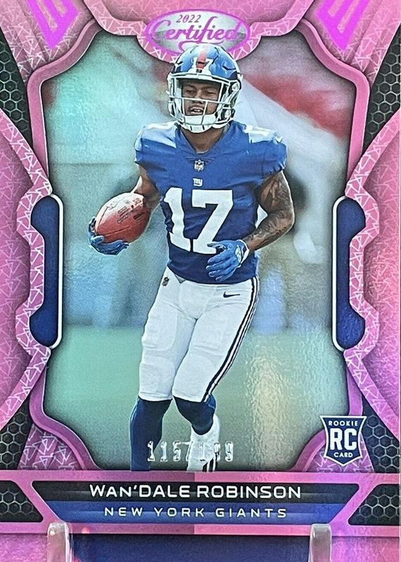 Wan'Dale Robinson 2022 Certified #137 Mirror Pink /199 Rookie SGC 10