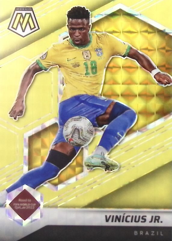 Vinicius Jr. 2021 Mosaic Road to FIFA World Cup #163 Gold /10 SGC 10