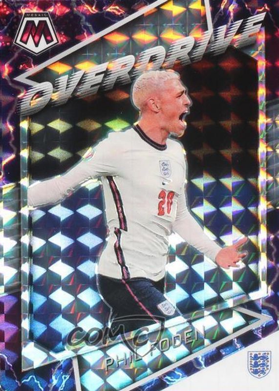 Phil Foden 2021 Mosaic Road to FIFA World Cup #39 Overdrive /(SSP) BGS 10 PRISTINE