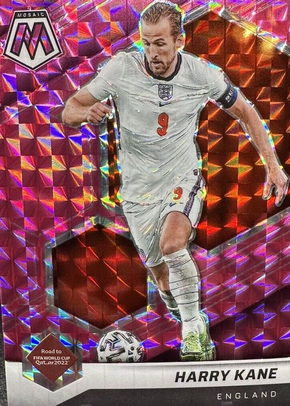 Harry Kane 2021 Mosaic Road to FIFA World Cup #35 Pink /25 SGC 10