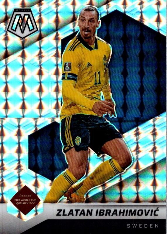 Zlatan Ibrahimovic 2021 Mosaic Road to FIFA World Cup #90 Silver RAW