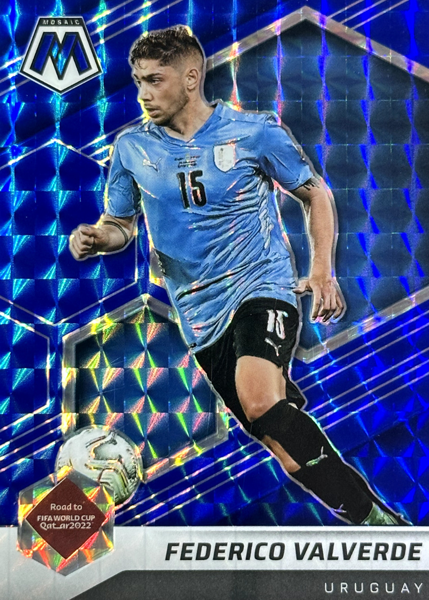 Federico Valverde 2021 Mosaic Road to FIFA World Cup #122 Blue /99