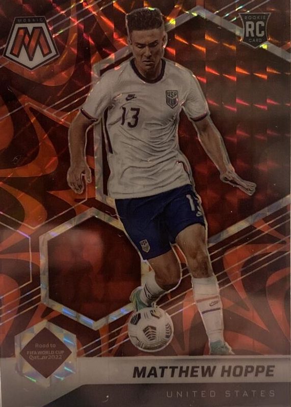 Matthew Hoppe 2021 Mosaic Road to FIFA World Cup #103 Reactive Red Rookie SGC 10