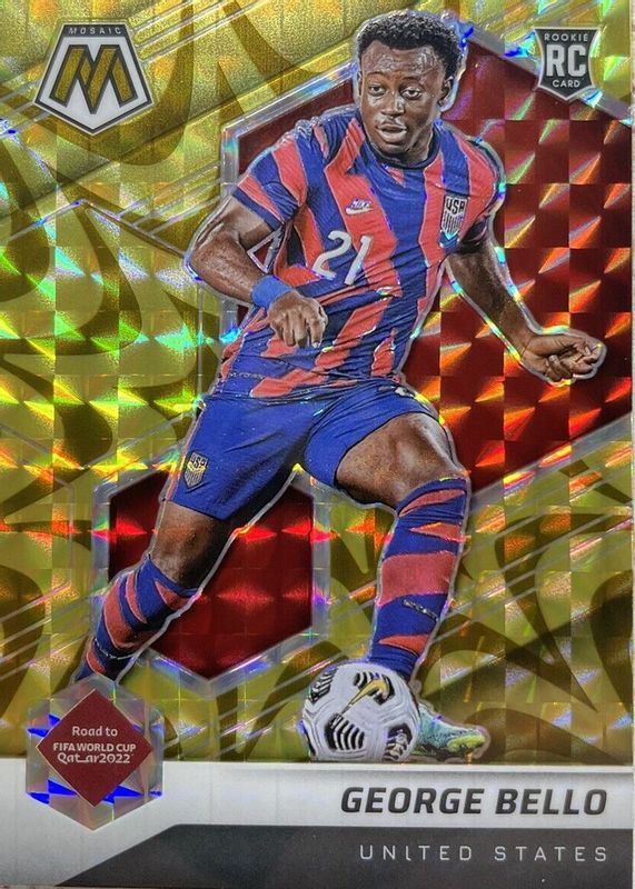 2021 Mosaic Road to FIFA World Cup #105 Reactive Gold