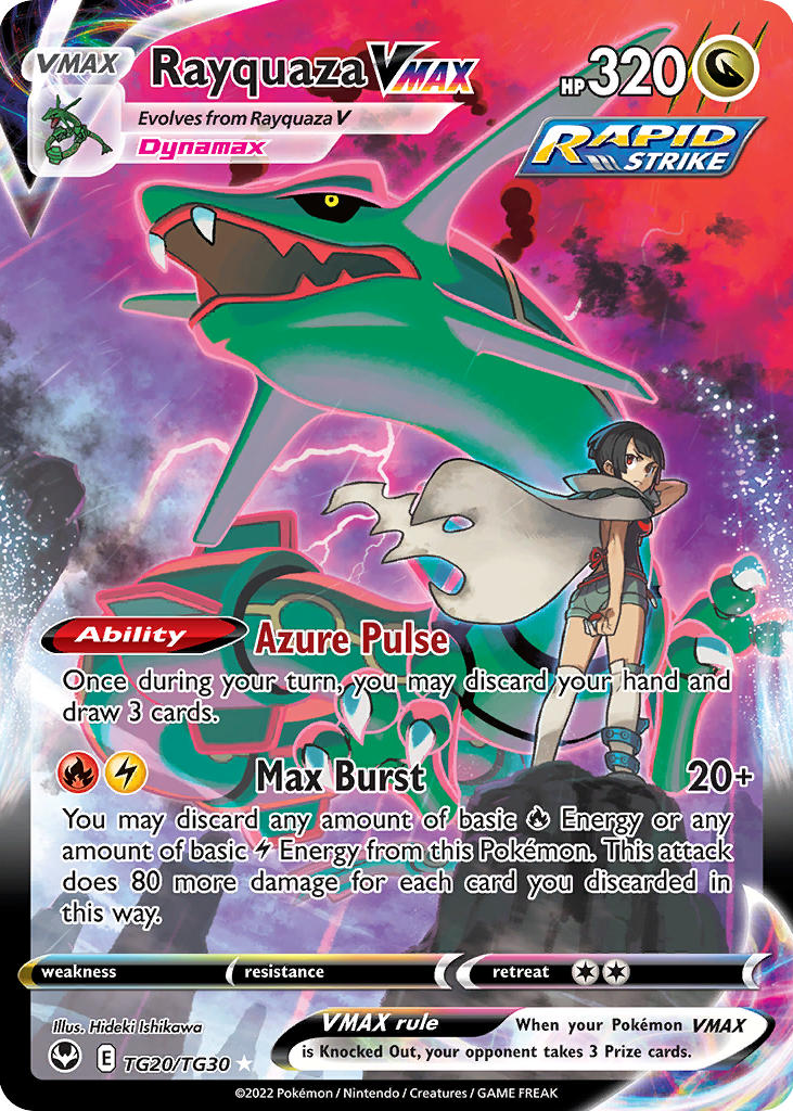 Rayquaza VMAX 2022 Sword & Shield: Silver Tempest #TG20/TG30