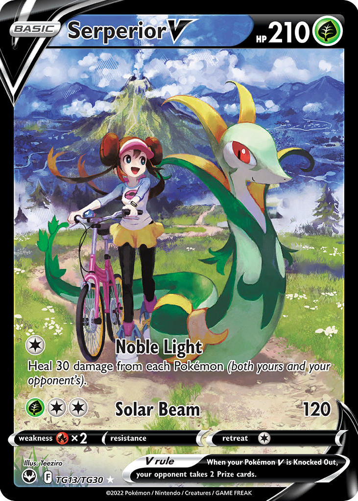 Serperior V 2022 Sword & Shield: Silver Tempest #TG13/TG30