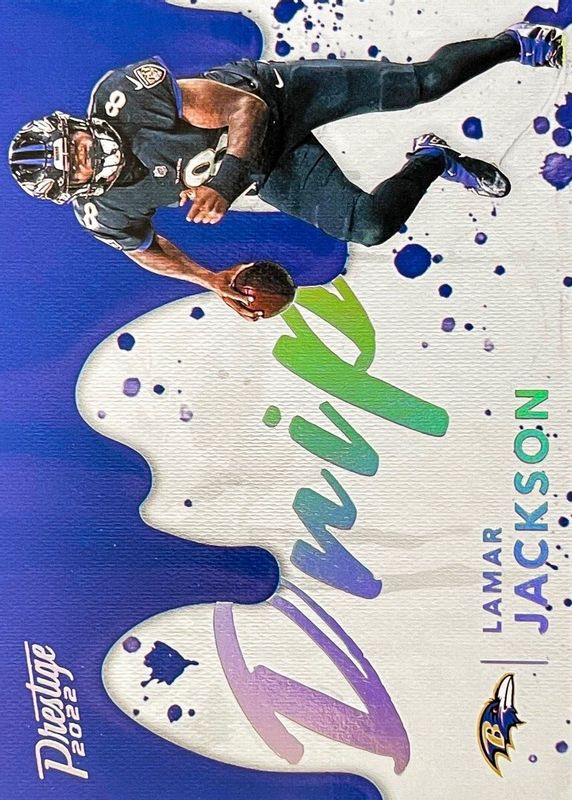 Lamar Jackson 2022 Prestige #ND-7 NFL Drip /(SSP) RAW