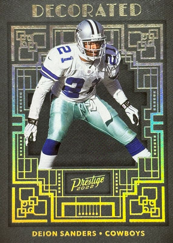 Deion Sanders 2022 Prestige #DE-22 Decorated /(SSP) PSA 9