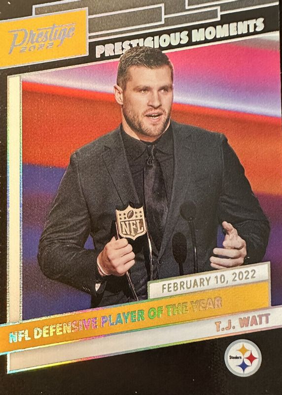 TJ Watt 2022 Prestige #PM-6 Prestigious Moments /(SSP) RAW