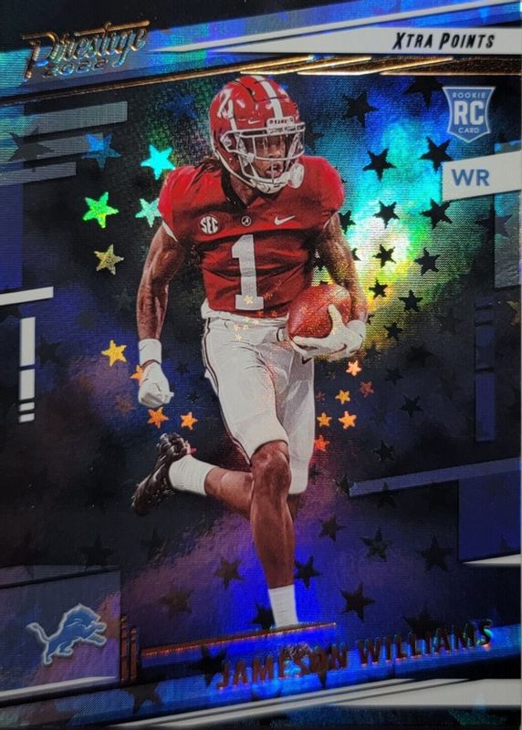 Jameson Williams 2022 Prestige #307 Xtra Points Astral Rookie RAW