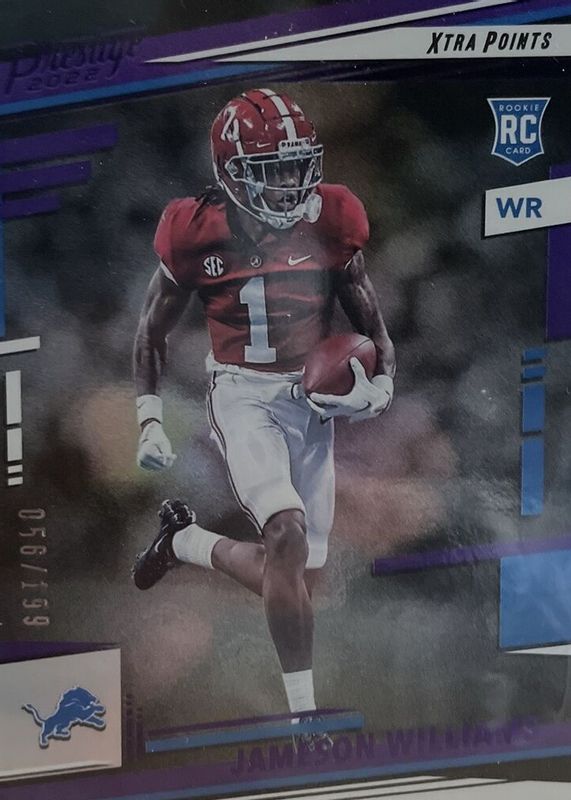 Jameson Williams 2022 Prestige #307 Xtra Points Purple /199 Rookie SGC 10