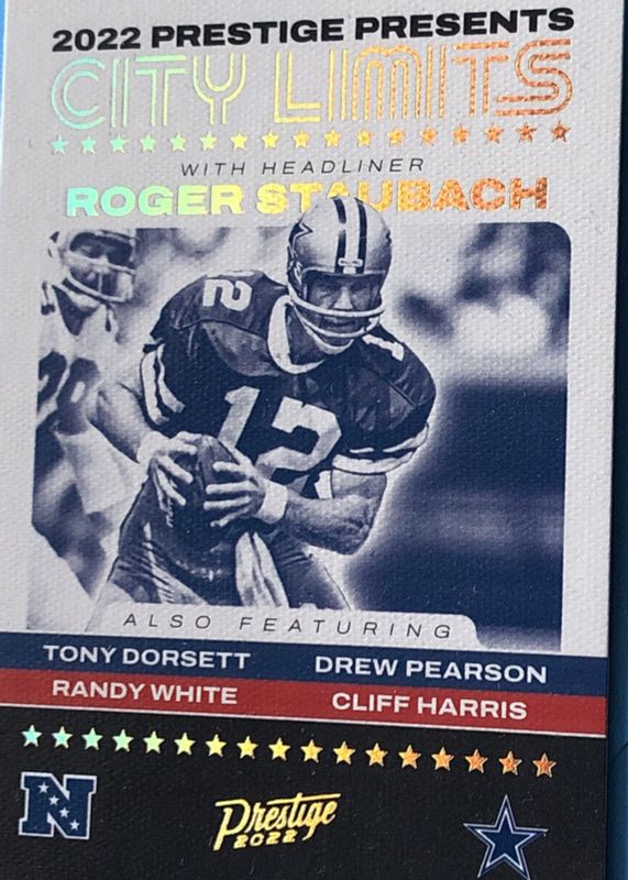Roger Staubach 2022 Prestige #CL-8 City Limits /(SSP) RAW