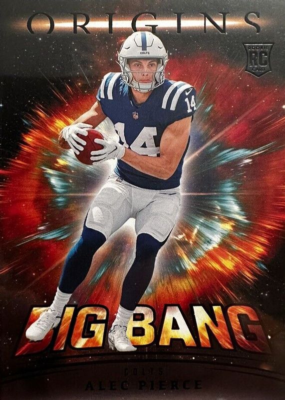 Alec Pierce 2022 Origins #BB-43 Big Bang /(SSP) Rookie RAW