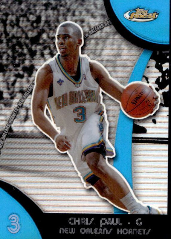 Chris Paul 2007 Topps Finest #14 Blue Refractor /199 BGS 9.5