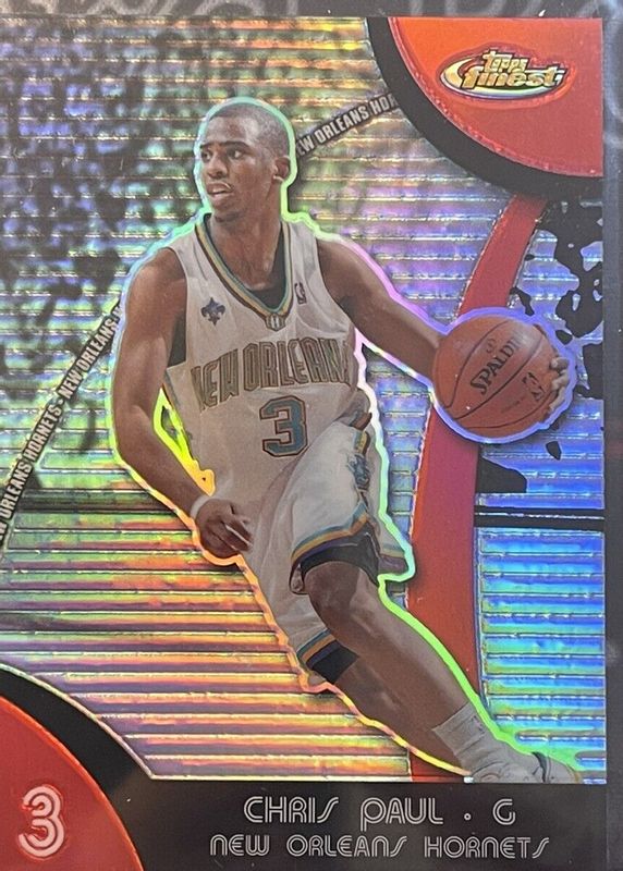 Chris Paul 2007 Topps Finest #14 Refractor PSA 10