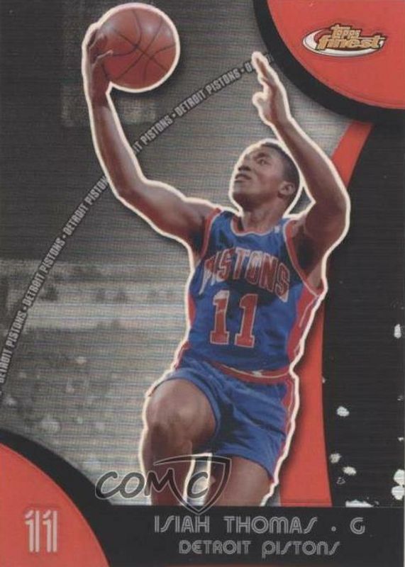 Isiah Thomas 2007 Topps Finest #41 Refractor PSA 10