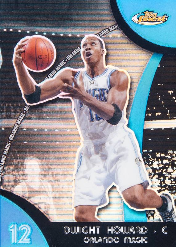 Dwight Howard 2007 Topps Finest #36 Blue Refractor /199 SGC 9.5