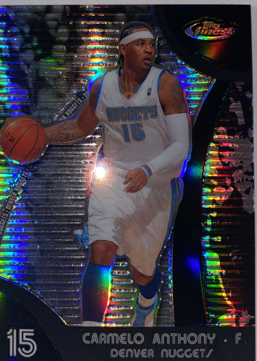 Carmelo Anthony 2007 Topps Finest #15 Black Refractor /75 Price