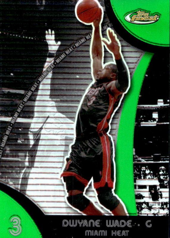 Dwyane Wade 2007 Topps Finest #3 Green Refractor /149 PSA 10