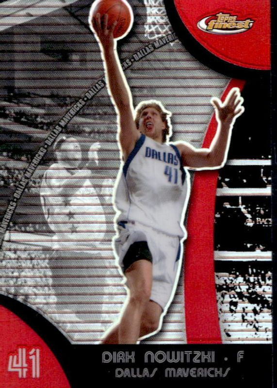 Dirk Nowitzki 2007 Topps Finest #4 Refractor RAW