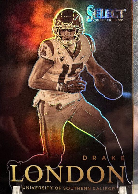 Drake London 2022 Select Draft Picks #AS-DL Artistic Selections /(SSP) Rookie RAW