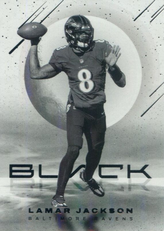 Lamar Jackson 2022 Black #WN-10 White Night /(SSP) RAW