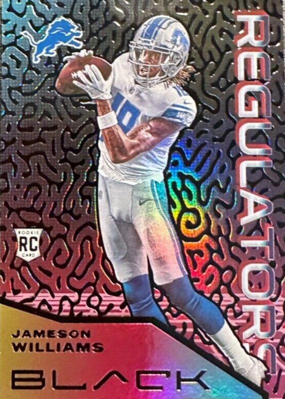 Jameson Williams 2022 Black #REG-29 Regulators /(SSP) Rookie RAW