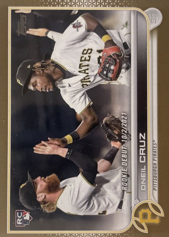 Oneil Cruz 2022 Topps Update #US113 Rookie Debut - Gold /2022 RAW