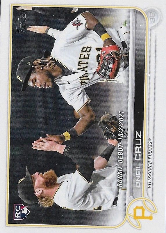 Oneil Cruz 2022 Topps Update #US113 Rookie Debut RAW