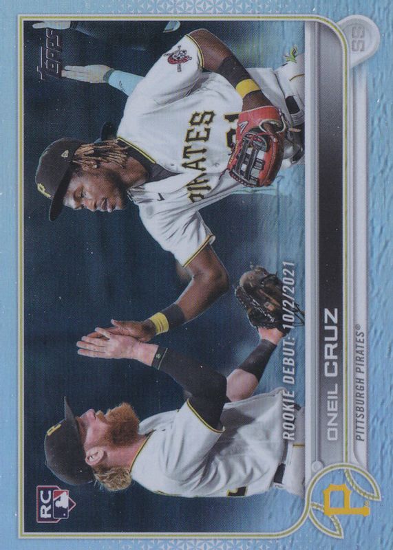 Oneil Cruz 2022 Topps Update #US113 Rookie Debut - Rainbow Foil RAW