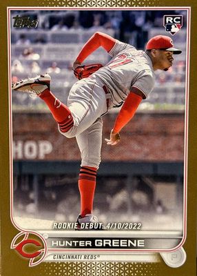 Hunter Greene 2022 Topps Update #US160 Base Price Guide