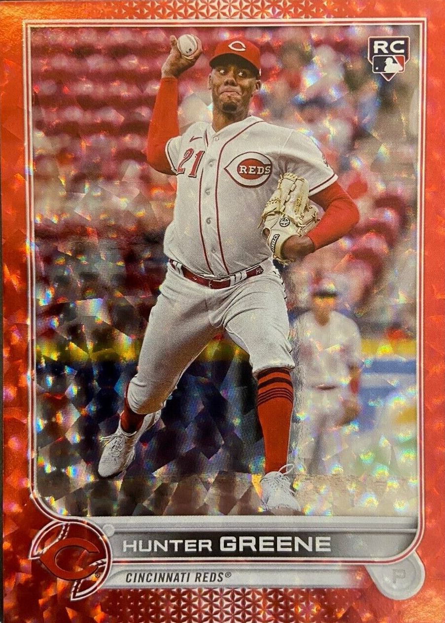 Hunter Greene 2022 Topps Update #US160 Red Foil /199 Price Guide