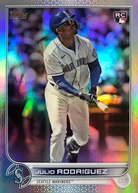 Julio Rodriguez 2022 Topps Update #US44 Rainbow Foil Rookie SGC 9.5