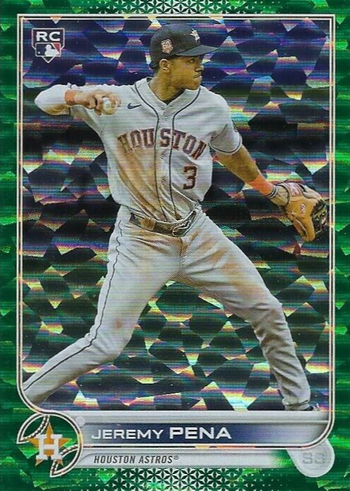 Jeremy Pena 2022 Topps Update #US253 Green Foil /499 Price