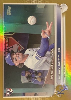 2022 Topps Update #US187 Rookie Debut - Gold Foil
