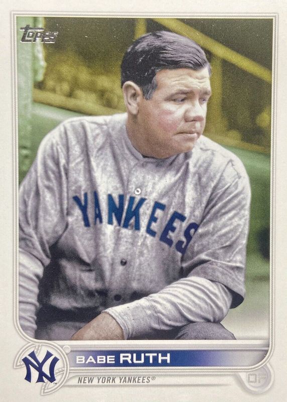 Babe Ruth 2022 Topps Update #US3 SP Variation PSA 10